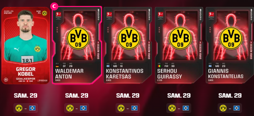 Jonibigood_'s tweet photo. Et c'est parti 🚀! Voici mes teams en Leaderboard Bundesliga🇩🇪🏆.

Je mise fort sur un énorme match de Dortmund, un faux pas du Bayern, et des joueurs en qui je crois fort !

Bonne GW à tous les amis, régalons nous ! Merci @Sorare pour avoir créé ce jeu absolument magnifique 🥰 https://t.co/21hdWyPhVo