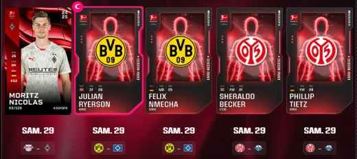 Jonibigood_'s tweet photo. Et c'est parti 🚀! Voici mes teams en Leaderboard Bundesliga🇩🇪🏆.

Je mise fort sur un énorme match de Dortmund, un faux pas du Bayern, et des joueurs en qui je crois fort !

Bonne GW à tous les amis, régalons nous ! Merci @Sorare pour avoir créé ce jeu absolument magnifique 🥰 https://t.co/21hdWyPhVo