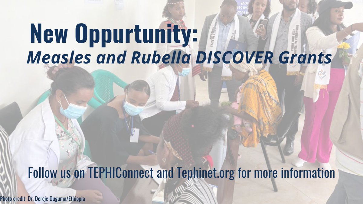 tephinet's tweet photo. Now LIVE! A DISCOVER Grant Opportunity for recent FETP graduates to conduct projects that address gaps in measles and rubella elimination.

More information here: https://t.co/0gEgE4eGdz 

#FETP #Measles #Rubella #DISCOVER #PublicHealth #Immunization https://t.co/IGoUJSYXxM