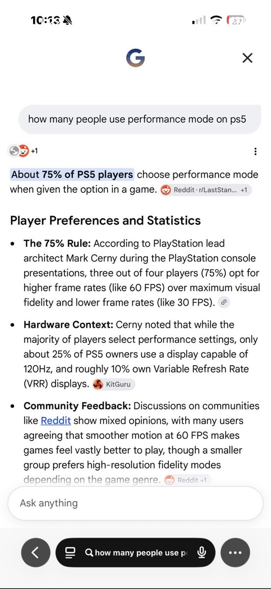KCCSzn1's tweet photo. @whenihadoralsex @JBastilla3v0 @bmac_31126 @JeffThe26479823 @gtasix_ I found the study I believe you were referencing. 

I think it’s a false equivalency, just because more people prefer higher FPS doesn’t necessarily equate to that being a one vs the other thing 

A lot of the larger games are first person shooters, so they will take a larger % https://t.co/A84yReavBq