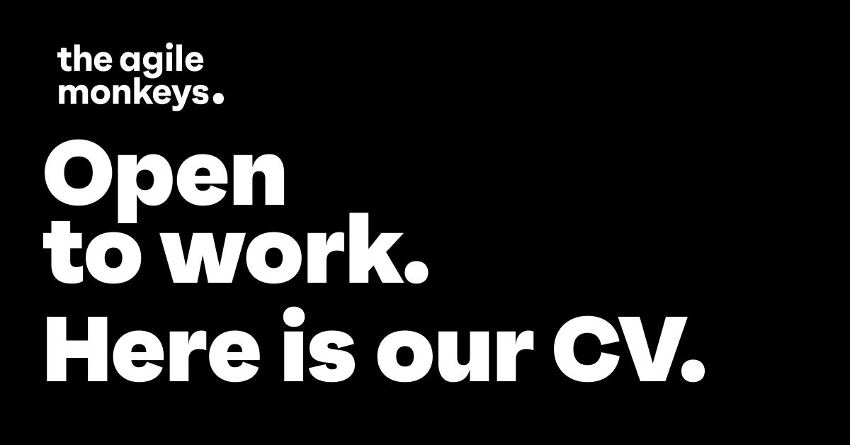 theagilemonkeys's tweet photo. We want to flip the script: normally you send your CV and the company decides.

We'd rather you get to know us first and see The Agile Monkeys from the inside: a team in the big leagues.

We're looking for restless minds that never stop learning.

See yourself here?
