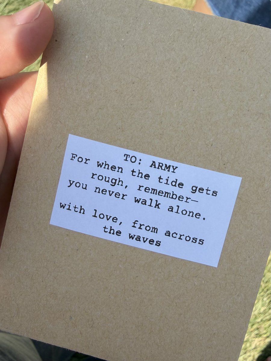 spideyjmn's tweet photo. was just handed the cutest freebies lowkey crying in the merch line https://t.co/V5SnqLZCF8