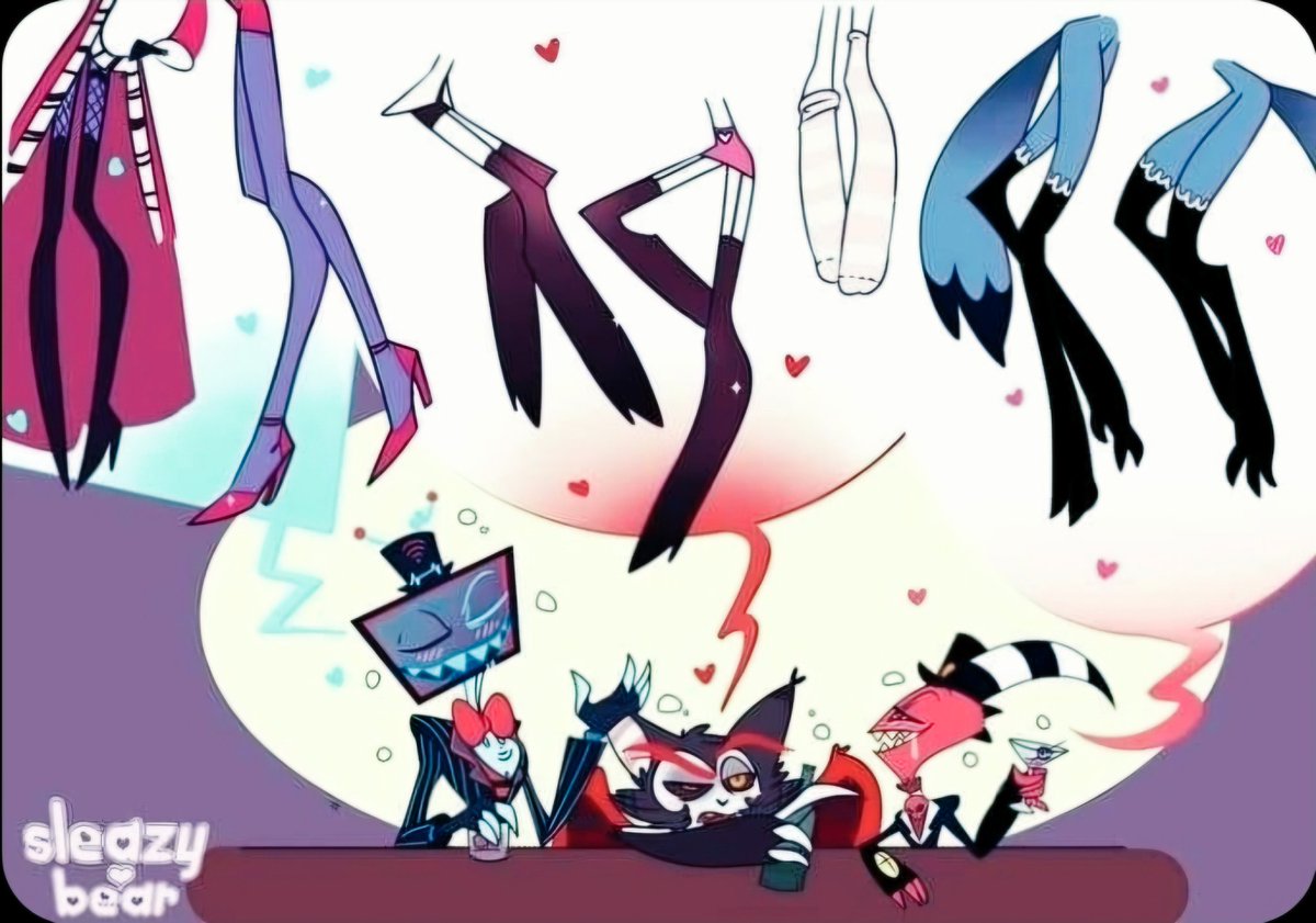 nekoartye's tweet photo. Well it's just the "Right thing" 
#Stolitz #Staticmoth #Huskdust
#HelluvaBoss‌fanart #HazbinHotelFanarts 
#Stolas #Blitz #Vox #Angledust #Val https://t.co/uJWiOTvQqE
