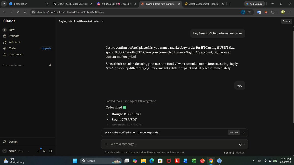 gaming_bd24913's tweet photo. Day 3  Challenge done!  my
#BinanceAgentOS
completed first trade worth of 8 usdt btc .its easy and more smooth https://t.co/y8IOEoQOy9