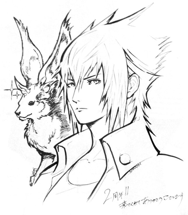 XVRJSli's tweet photo. Some people may not know who this creature is that appears on Noctis's shoulder and we always see it in the game...

Okay, let me tell you about the relationship of this creature called (carbuncle) to Noctis..

Unlike the other messengers, (Carbuncle) is the only one who was commissioned to be Noctis's spiritual guardian and guide 

When Noctis was a child, he was attacked by a monster called (Marilith), which nearly killed him. As a result, Noctis fell into a deep coma that threatened his life. Out of fear for him, his father, King Regis, placed a figurine of this creature on Noctis's pillow.
This object was not merely a toy or anything of the sort; it was a magical artifact connected to the gods, helping him confront his nightmares during his coma. Thanks to this object, (Carbuncle) was able to enter Noctis's dreams.

In the Platinum Demo, where Noctis dreamt, (carbuncle) protected Noctis's soul from nightmares and monsters trying to devour it, guiding and helping him until he peacefully awoke from his coma. From then on, (carbuncle) became Noctis's permanent spiritual guardian.

(Carbuncle) doesn't speak human language; he communicates with Noctis via his mobile phone, sending text messages to guide and direct him. In reality, Noctis is the only person who can see him, and he has never told anyone about him.

As Noctis grows older, (Carbuncle) continues to watch over him throughout his journey. Even if he encounters difficulty in combat, (Carbuncle) intervenes to heal Noctis and bring him back into the fight.