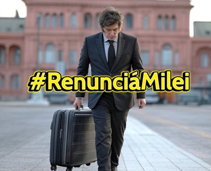 calraquel63's tweet photo. #RenunciaMilei https://t.co/wMuej2e2va