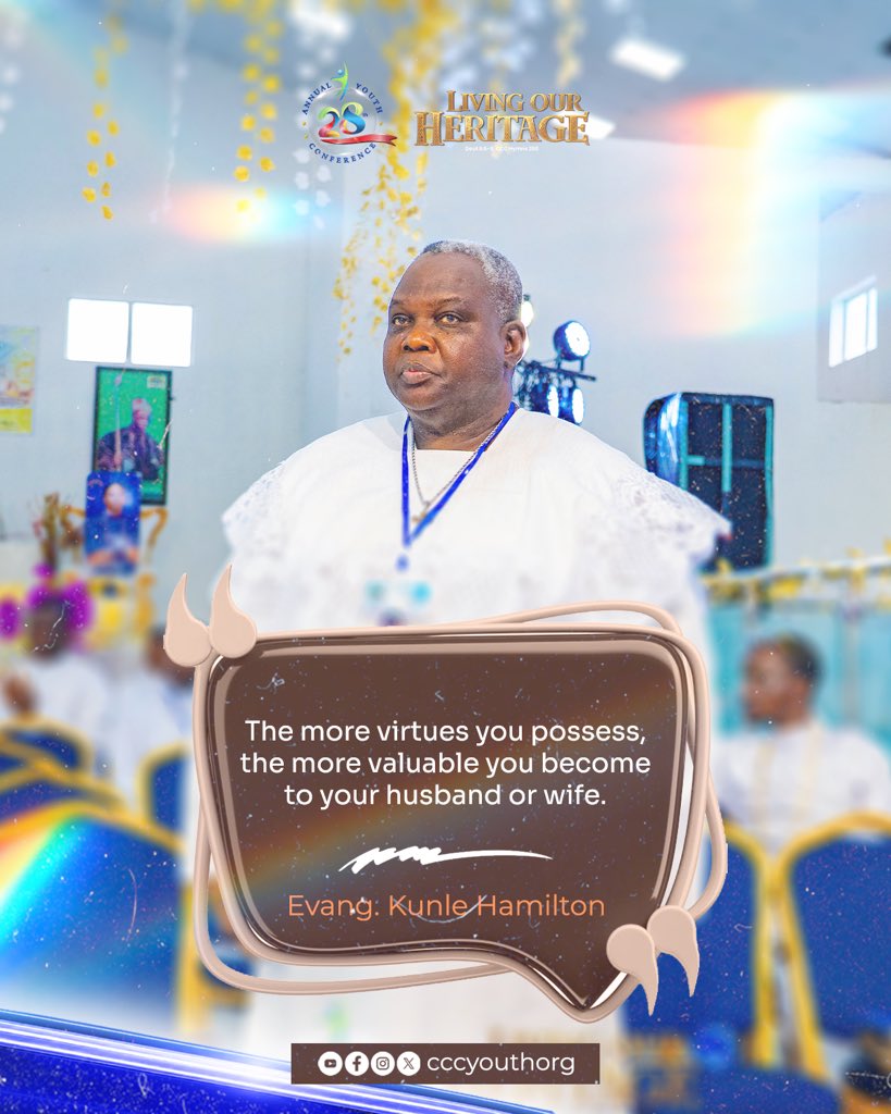 cccyouthorgan's tweet photo. Evang Kunle Hamilton did not hold back. Every word was a key to unlocking a healthy marriage. This is the counsel you need before saying I do.
#AYC2026 #LOH26 #CCCYouthOrg https://t.co/x6ld372tJu