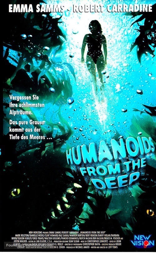 EugWSerra's tweet photo. On September 14, 1996, Humanoids from the Deep (remake) was released. #HumanoidsFromTheDeep #EmmaSamms #RobertCarradine #MarkRolston #ClintHoward #WaltonGoggins #DanielleWeeks #BertRemsen #RogerCorman #KazGaras https://t.co/pViNYmIbVU
