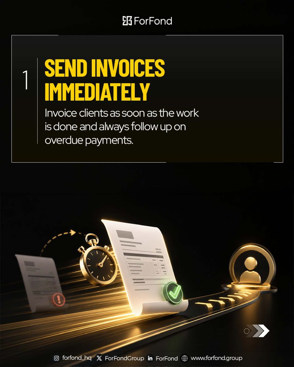 ForFondGroup's tweet photo. A business can be making sales and still struggle to pay its bills.

Why? Because cash isn't flowing in fast enough.

Improving your cash inflow doesn't always require more customers. https://t.co/tvSostDfgw