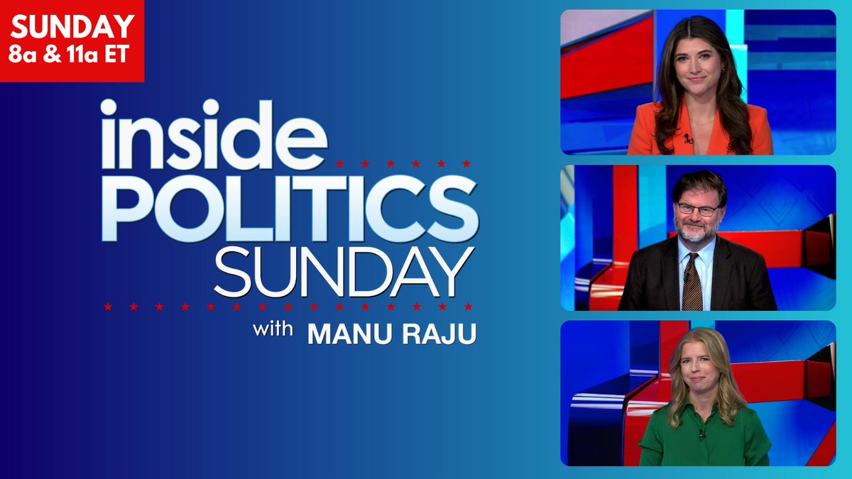 InsidePolitics's tweet photo. SUNDAY 8a & 11a ET: The panel dives into the Senate and House midterm maps and the latest news from Michigan, Texas, Alaska and more. PLUS: @mkraju goes one-on-one with Democratic Senate candidate Rep. Chris Pappas. @alaynatreene @JonahDispatch & Carrie Dann join #InsidePolitics https://t.co/Fqk6oG3CGU