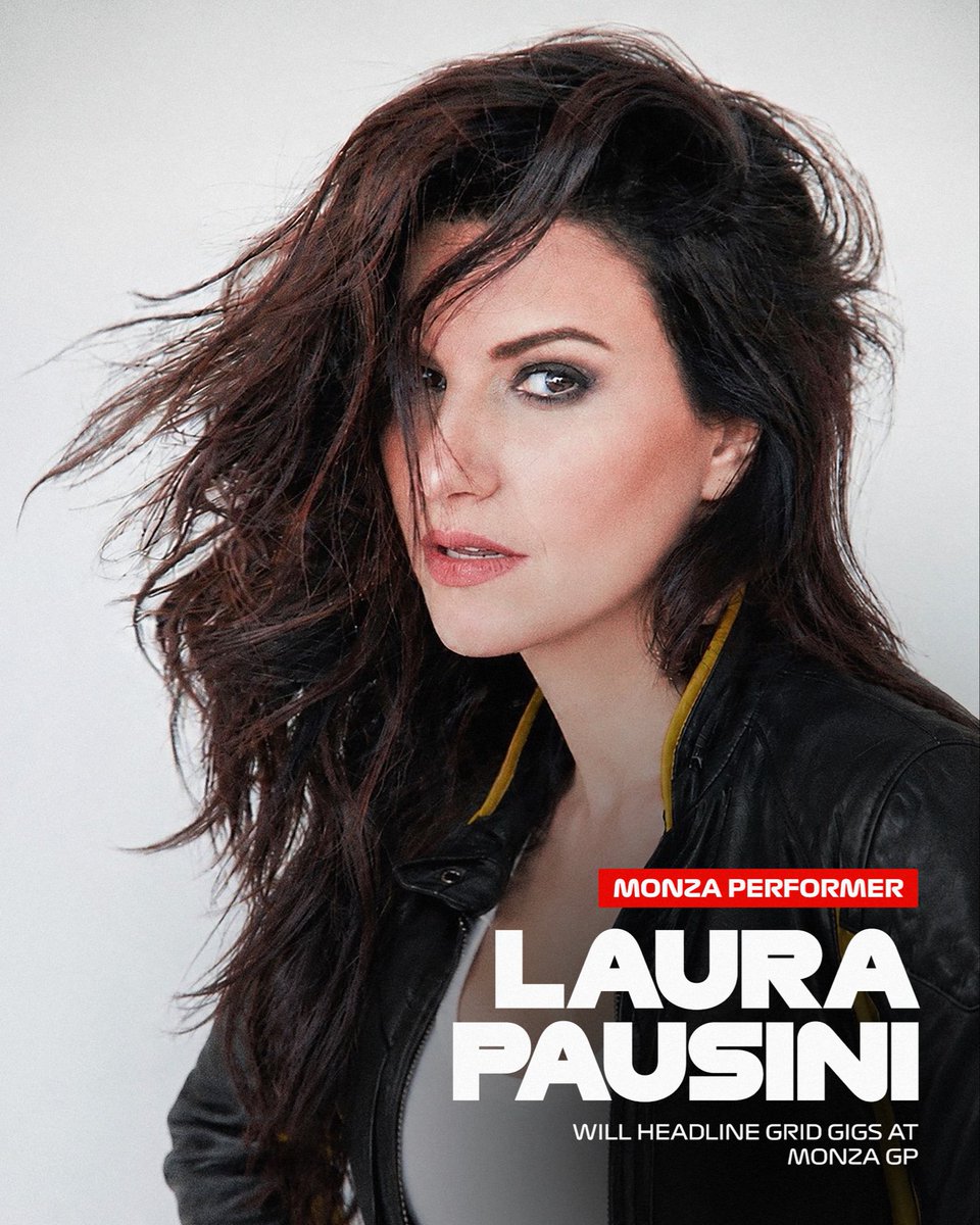LauraPausini's tweet photo. CI VEDIAMO A MONZA IL 6 SETTEMBRE! 🏁 

@F1 https://t.co/6DX2q6c01B