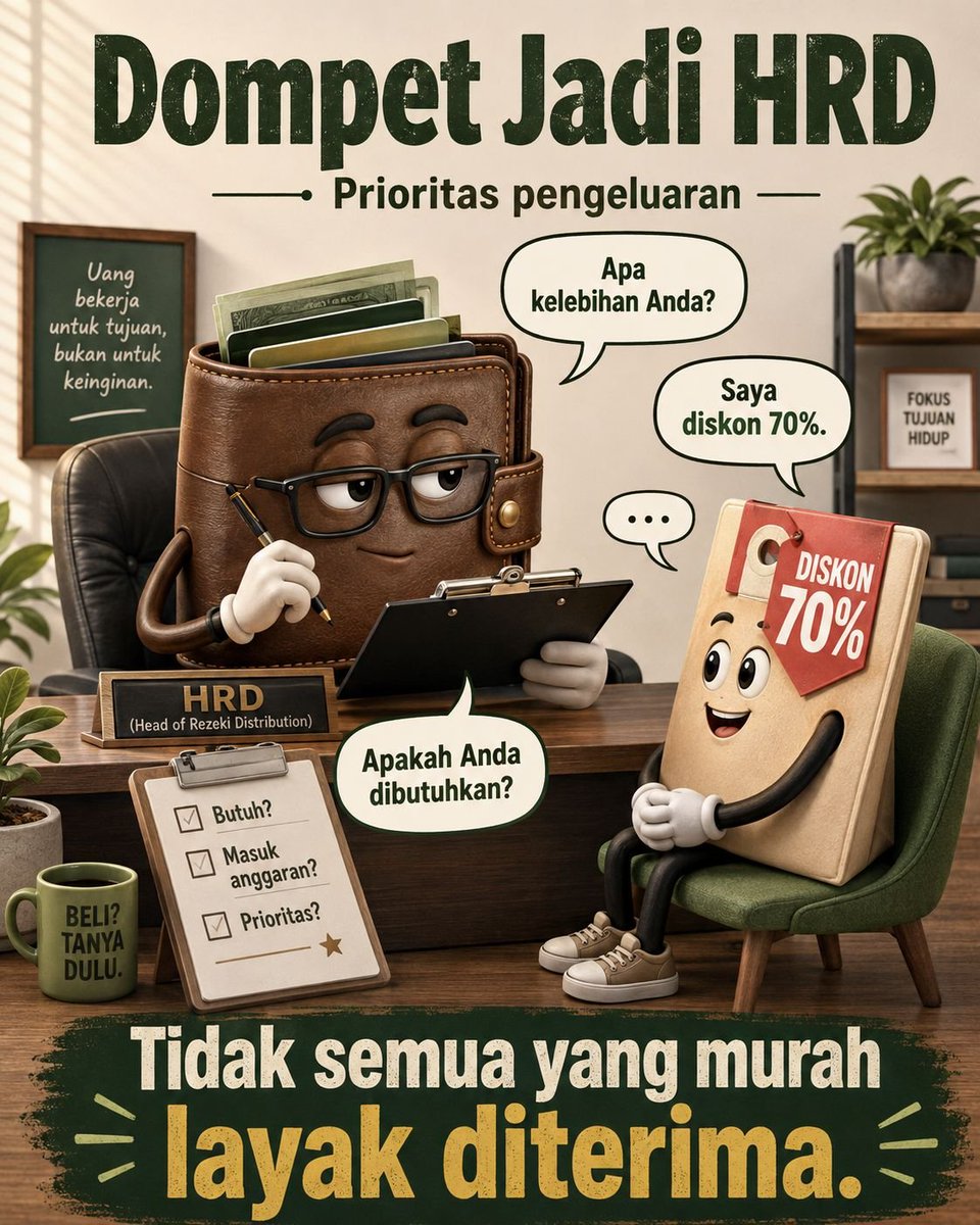 iloveyou09's tweet photo. Kala dompet jadi HRD #Edukasi #LiterasiKeuangan #Demo https://t.co/q0z64TAuZg