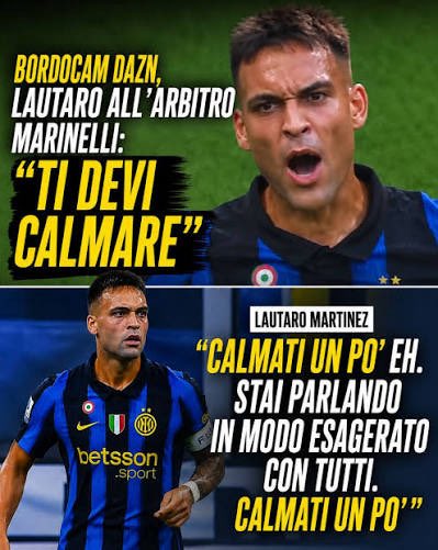 ForziatiKekko's tweet photo. Nonostante le tensioni e l'assenza di provvedimenti disciplinari, la designazione per Marinelli: l'arbitro è stato assegnato alla direzione di Arezzo-Palermo, valida per la 2ª giornata di Serie B.
#SerieA #SerieB #InterMonza #Marinelli #LautaroMartinez #Bastoni #DAZN #Calcio https://t.co/bXd8hD6iJN