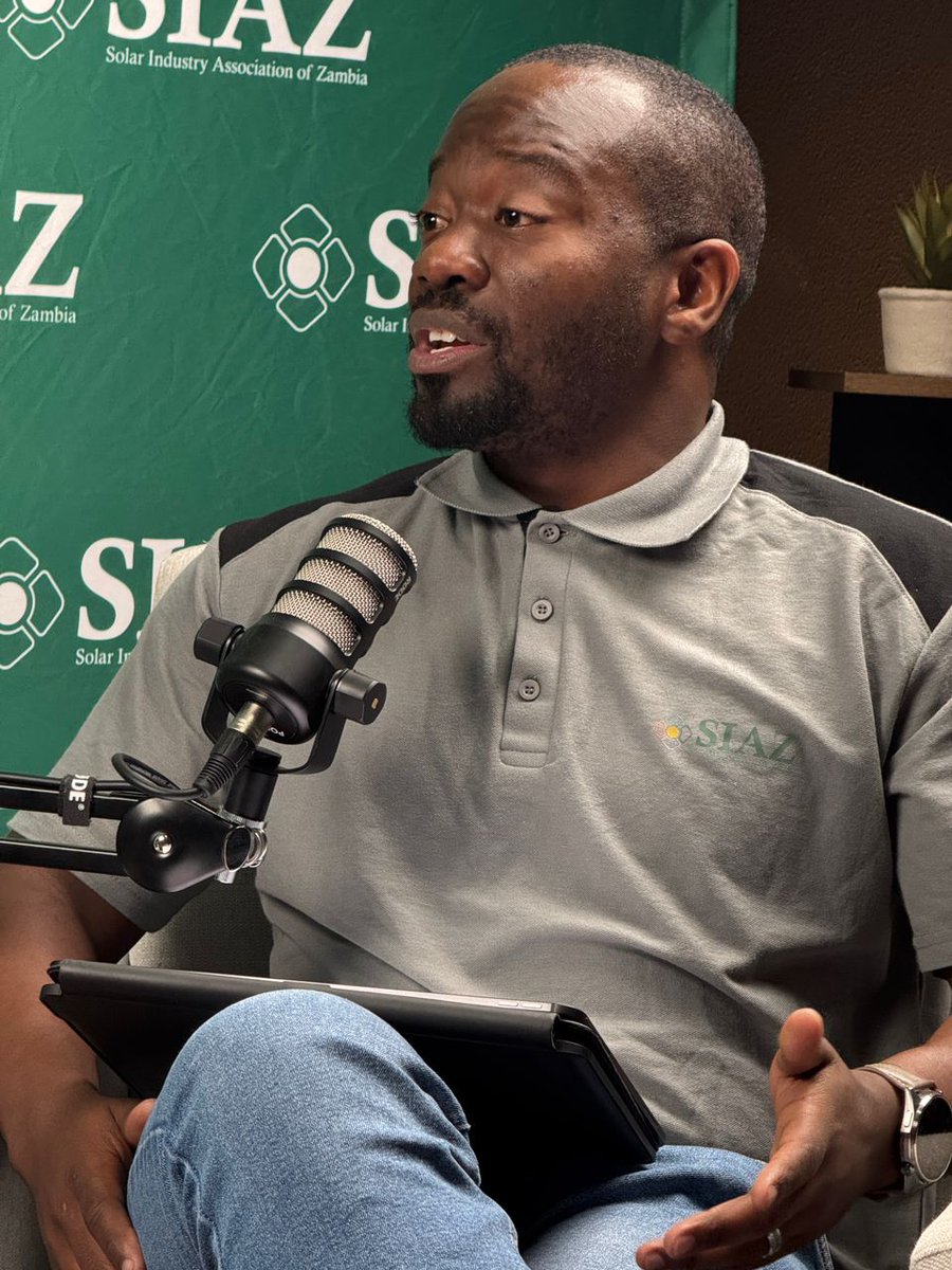 SIAZ_ZM's tweet photo. THE CONVERSATION IS GETTING CLOSER… ☀️

Here’s another look behind the scenes.

🎙️ Our Solar Week podcast brings industry voices together to unpack the conversations shaping Zambia’s solar sector.

Solar Week 2026 | 31 August – 4 September

#SolarWeek2026 #SIAZ #SolarZambia https://t.co/4LfANLzpWn