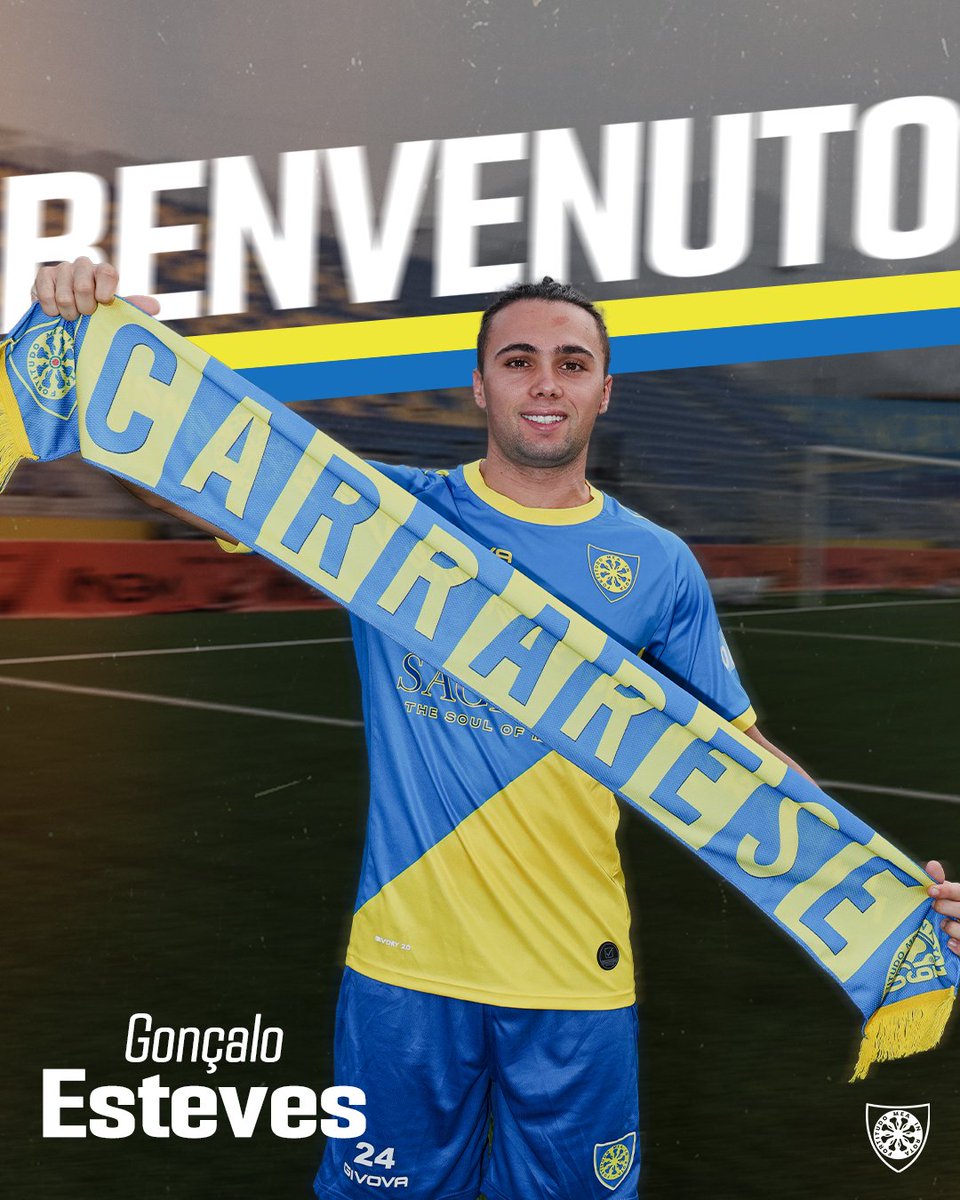 CarrareseCalcio's tweet photo. Esteves è arrivato! 🛬💛💙

Benvenuto🆕✍🏻

#EssereaCarrara https://t.co/dRHBmsN9zQ