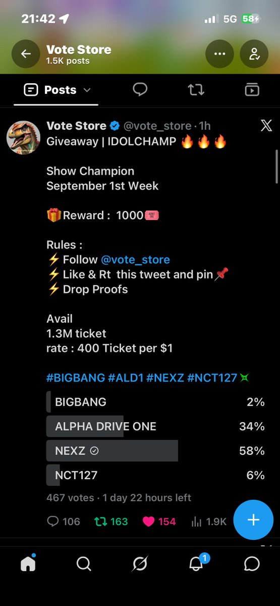 ninaparadis0's tweet photo. @vote_store For #NEXZ https://t.co/C1jXMYpSg9