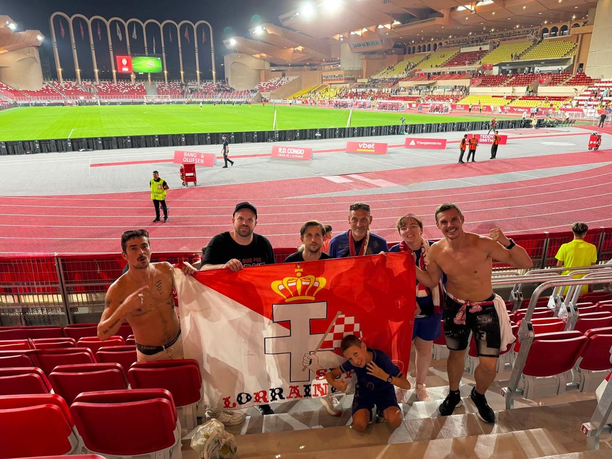 SuppLorraine's tweet photo. Saison 2026/2027: Conférence league ( barrage retour ) 🏆🇪🇺

As Monaco - Górnik Zabrze ( victoire 4/1! ) Stade Louis II

Victoire et qualification !! 
La mission est réussie! Bravo à l’équipe et aux supporters présents lors de cette double confrontation! https://t.co/DnQjufoHq5