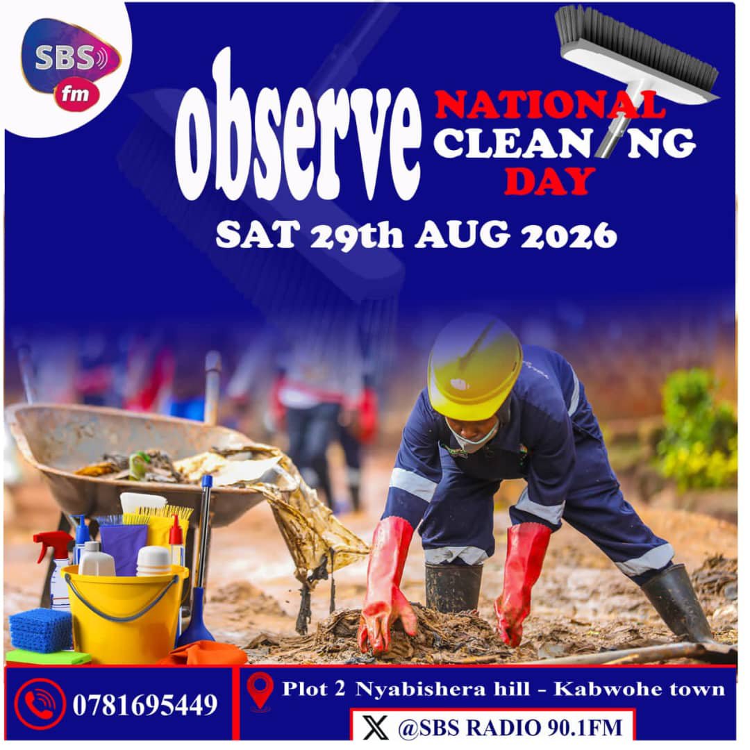Akatuhaobvi's tweet photo. @SBSradio256  is here to remind us all to keep our country clean ✌🏾. Participate and celebrate cleanliness. https://t.co/cdFbxNO5DC