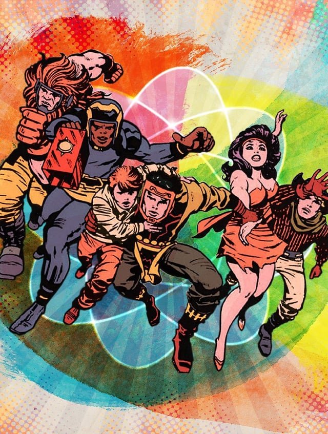 claudiobasilio's tweet photo. Jovens para sempre... by JACK KIRBY, o eterno Rei dos quadrinhos de super-heróis, e que hoje (28/08) faria aniversário!
#JackKirby #ForeverPeople #PovoDaEternidade #FourthWorld #QuartoMundo #dccomics https://t.co/BICvpb5zI3