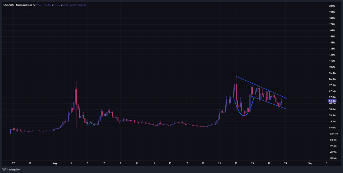 frz_crypto's tweet photo. yeah $CATE once again looks like it could rip to ATH any minute

continue up https://t.co/vXaxWwHItq