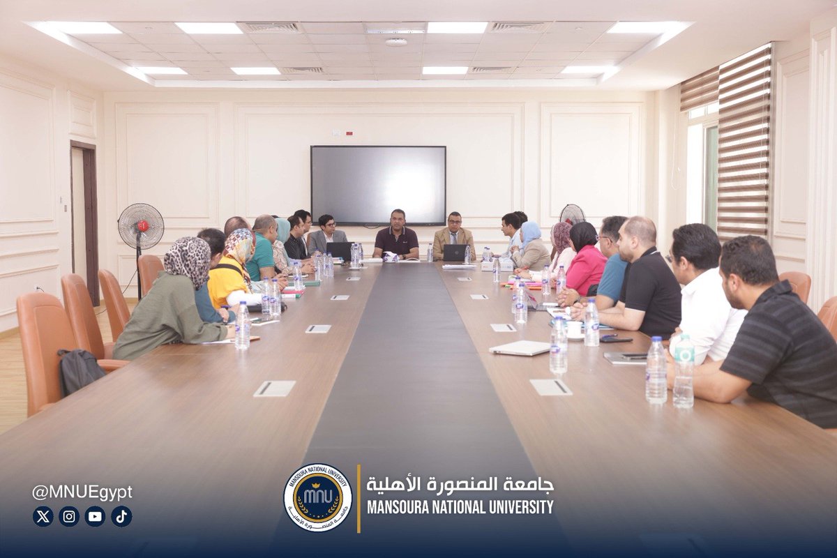 MNUEgypt's tweet photo. جامعة المنصورة الأهلية تستقبل المراجعة النهائية للجهة المانحة لشهادات الأيزو https://t.co/uMYx7YqD1M