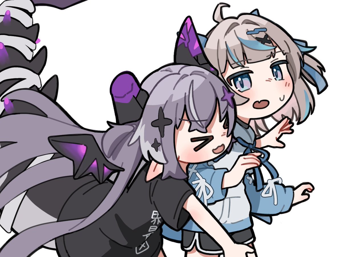 agu_mizuir0's tweet photo. 邪竜と子ドラゴン

#メルヴィ3D #Melvii3D #リュミィ3D https://t.co/fiy9bNiWKL