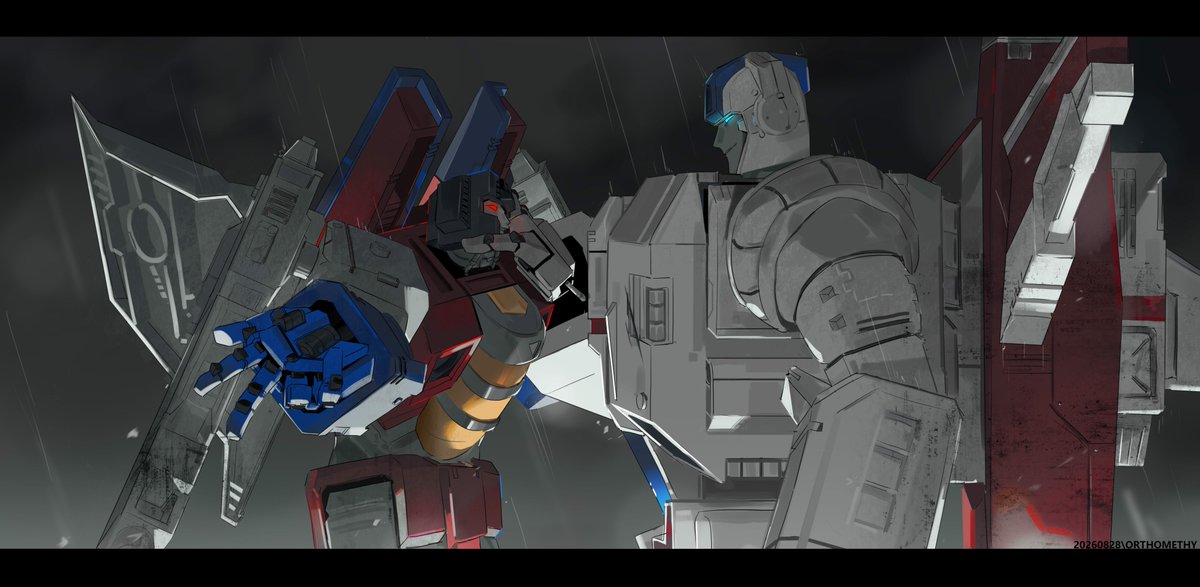 orthomethy's tweet photo. commission #Transformers #Skyfire x #Starscream https://t.co/BGDiOiqkhp