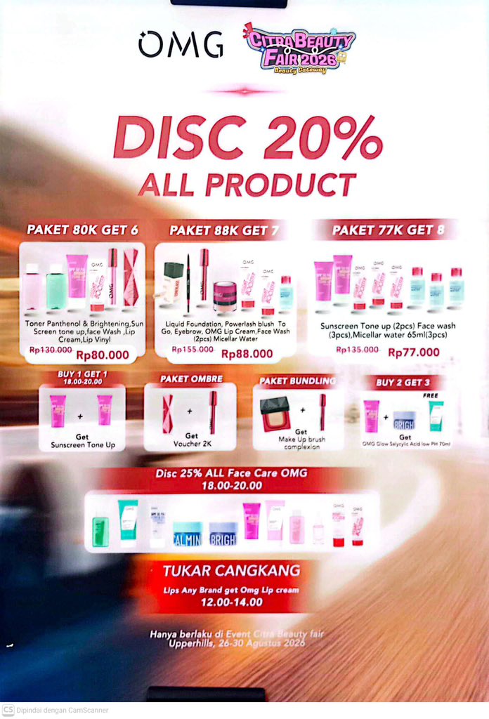 cro_okie's tweet photo. OPEN JASTIP CITRA BEAUTY FAIR 2026

visit 29 agt 2026
📍Makassar
💰Fee start 10 - 15k
🛳️ Shopee

link grup: https://t.co/OipDXpW4CD https://t.co/YNtPvaLrD7