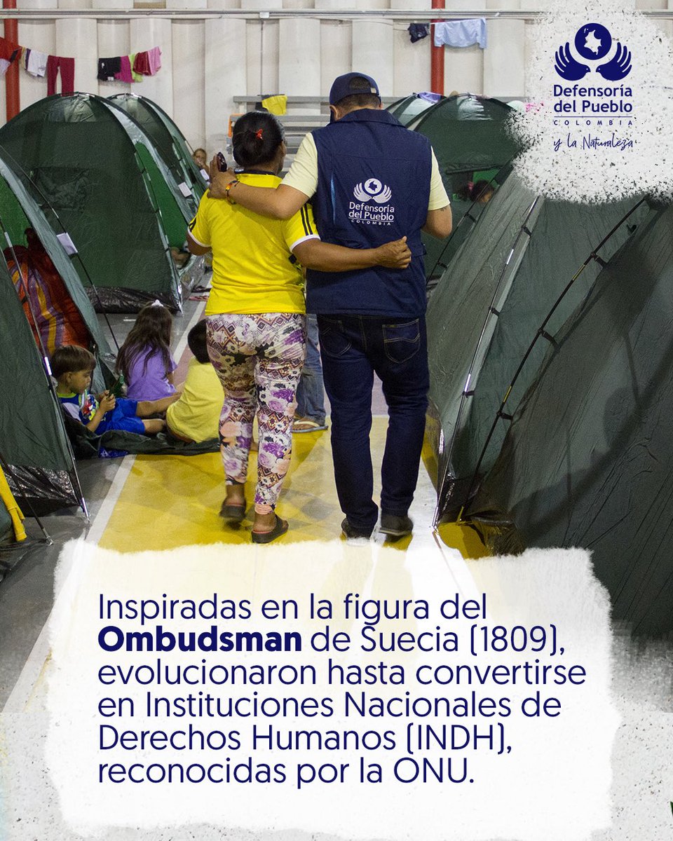 DefensoriaCol's tweet photo. ¿Sabes por qué existen las defensorías del pueblo en el mundo?  🤔

Promueven y protegen los derechos humanos, fortalecen la democracia y vigilan la actuación del Estado.

Su labor se inspira en los Principios de París, que establecen criterios de independencia, autonomía, pluralismo y recursos suficientes para la promoción y protección de los derechos humanos.

🧵👇🏼