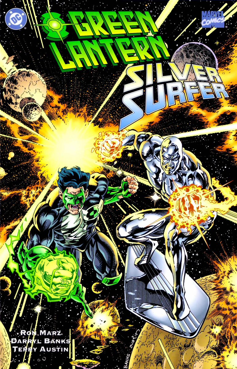 dctrinity90s's tweet photo. The Parallax Saga (Hal Jordan)
Green Lanterns/Silver Surfer - New Earth Date: 1995 - Storyline/Event: Unholy Alliances #HalJordanParallax https://t.co/X6NozoYvTi