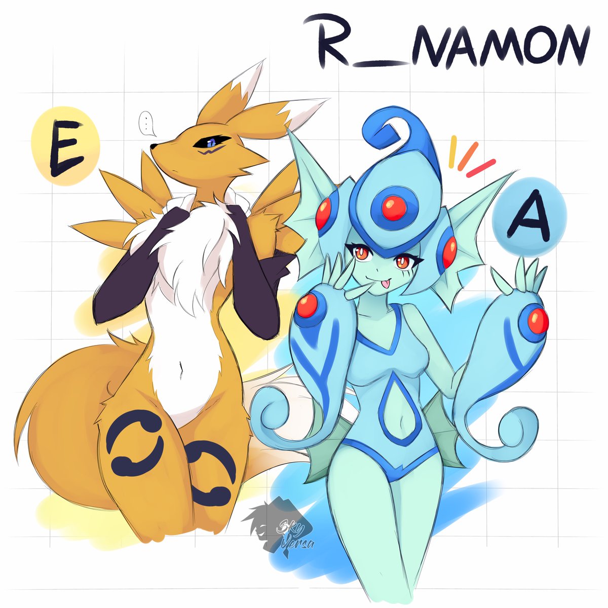 SkyVersa's tweet photo. The one letter difference...
#renamon #ranamon https://t.co/ERHK3avbo7
