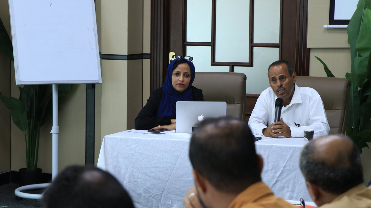 Eurpeace's tweet photo. The Aden Water Community Dialogue, organised by the Institute in Yemen, has come to a close. Participants explored the challenges driving water-related conflicts, exchanged mediation experiences, and identified opportunities to strengthen local conflict resolution efforts. https://t.co/0TxMJ7M39H