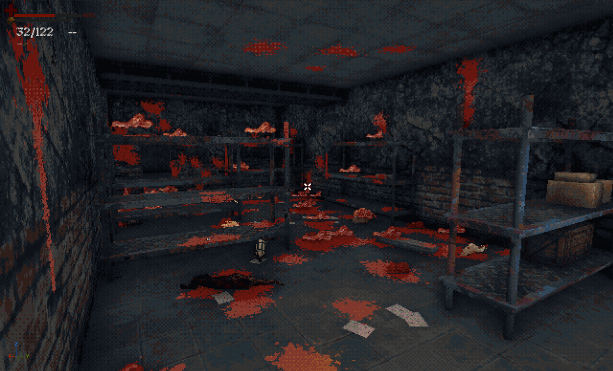 D4LIGd's tweet photo. Just another day turning Nazis into abstract art...
Pity the poor bastard on cleaning duty today.

#UE5 #indiedev #gamedev #BoomerShooter https://t.co/i885HomOlh