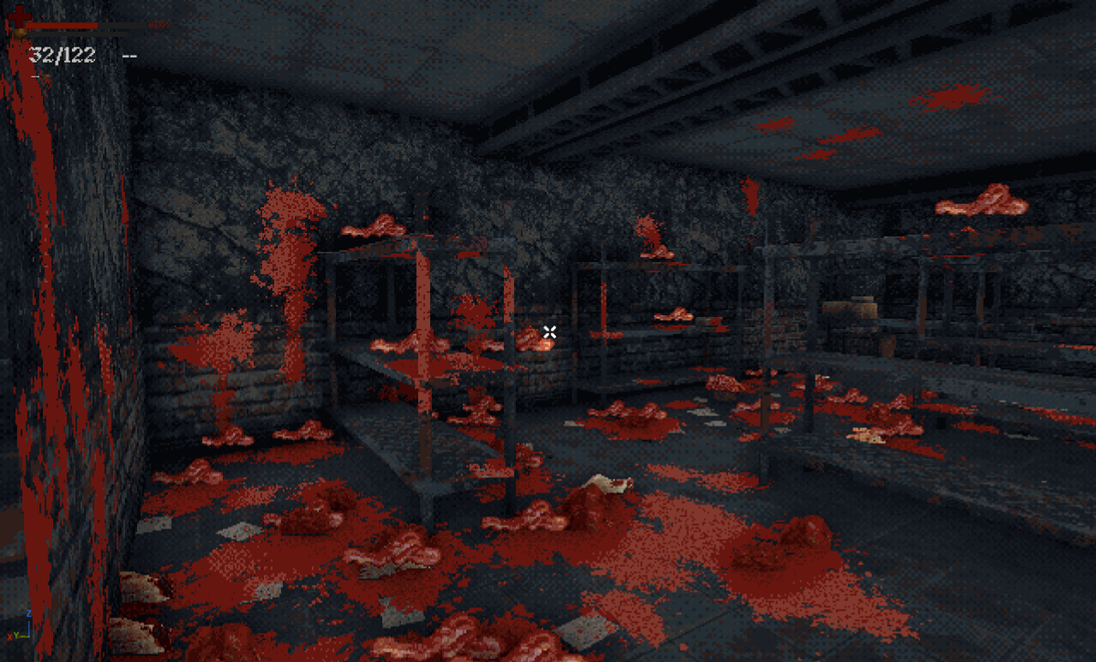 D4LIGd's tweet photo. Just another day turning Nazis into abstract art...
Pity the poor bastard on cleaning duty today.

#UE5 #indiedev #gamedev #BoomerShooter https://t.co/i885HomOlh