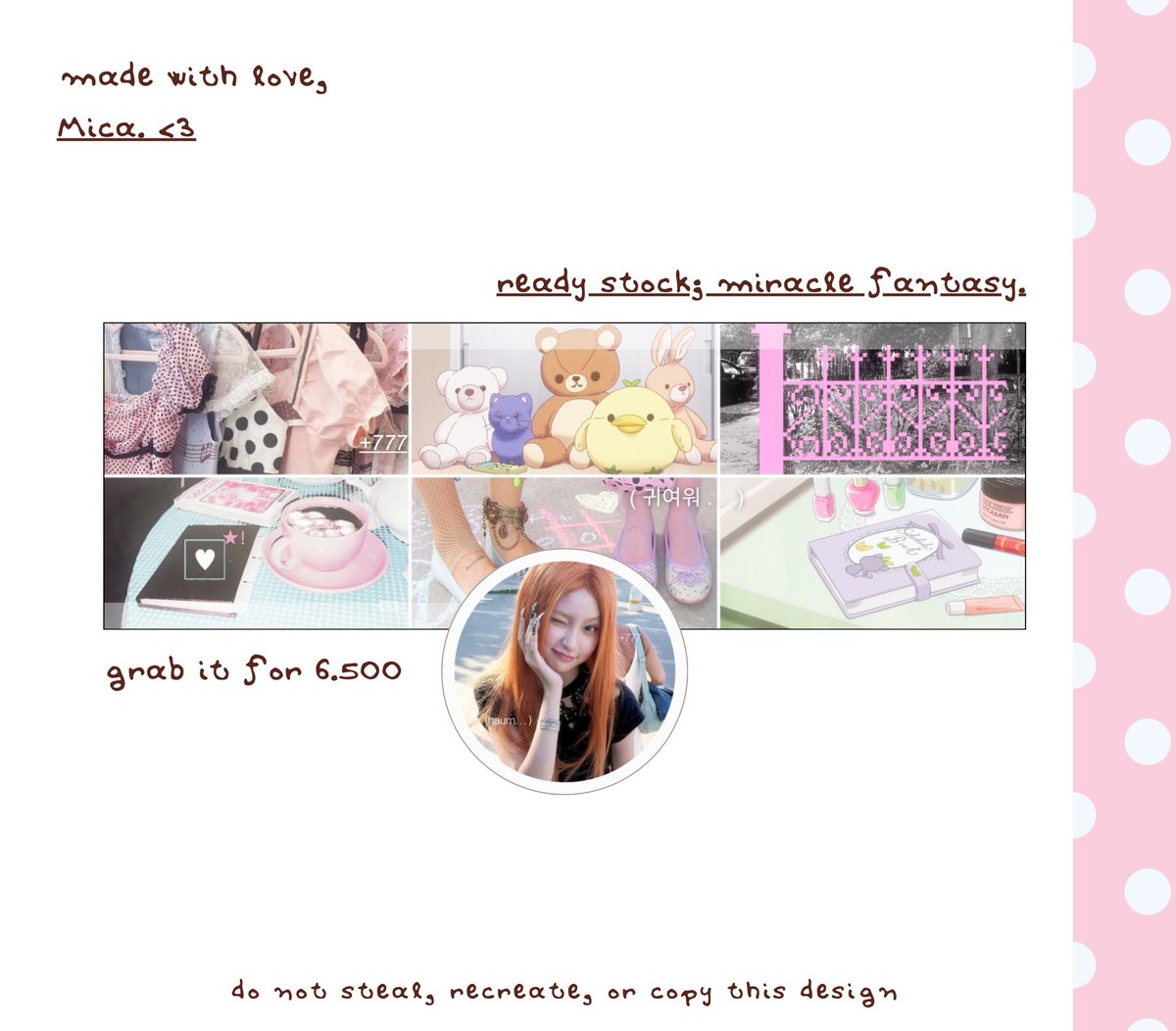 seraphicque's tweet photo. [ 🩰 ] all interactions are appreciated . . . 

good eve everyone! i'm here to bring 
you  4 kiiikiii's kya  &amp;  ive's rei  layout  
in miracle fantasy ready  to be  taken    
home    and   thoroughly  loved,   ♡ 

t. #bealanja https://t.co/NlUY0hISrN