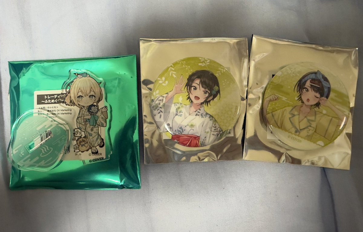 Kito346_765's tweet photo. ホロライブ　極楽湯フロライフコラボ
ミニアクスタ・缶バッジ  交換
譲】ミニアクスタ(いろは)、缶バッジ(スバル等身2種)

求】ミニアクスタ(ノエル)、缶バッジ(ノエル🌟>いろは🌟)

郵送可。お気軽にお声掛けください！
風真いろは、白銀ノエル、大空スバル、獅白ぼたん
#フロライフ癒しの湯巡り https://t.co/MUf4L2wT6Y