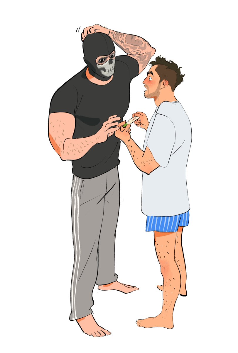 FusselUke's tweet photo. Have a look at what @l3IBBIBIBBY  drew for me! I’ll be starting a little thread fic soon to go with the picture! 
Those two idiots... https://t.co/qS7kWZY7JF