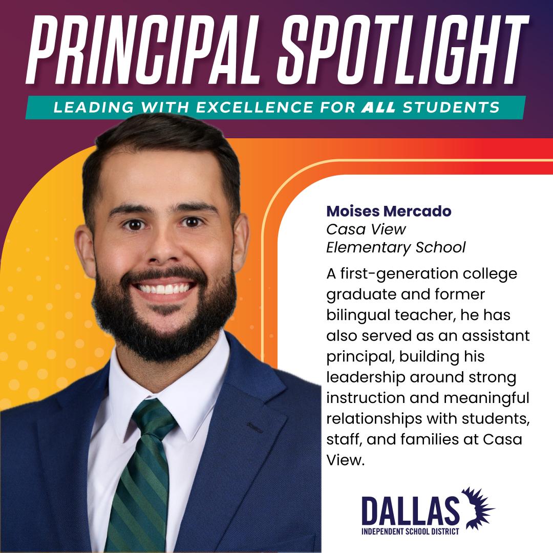 DallasISDSupt's tweet photo. Outside of school, Principal Mercado enjoys spending time with his wife and three children and coaching his 5-year-old’s soccer team. https://t.co/79DP9F7p16