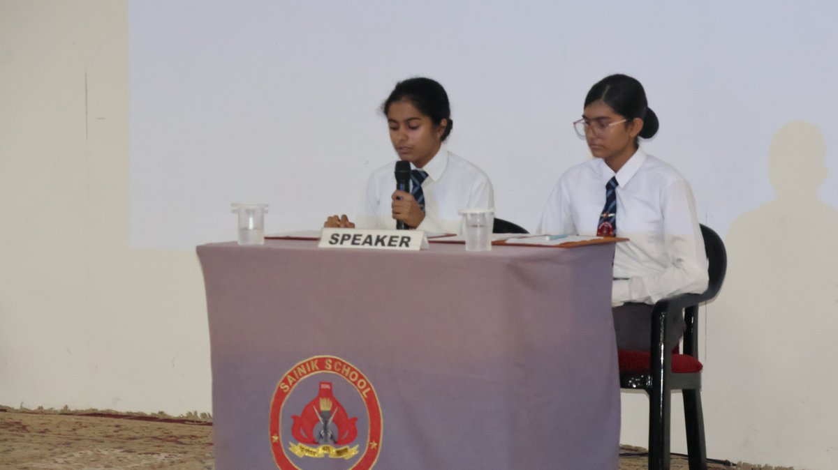ssnalanda's tweet photo. Inter House English Debate Competition (Junior) on the topic " AI is a Threat  To Human Creativity" Ashoka House  was adjudged winner for the session 2026-27. https://t.co/CyG7ZUf3Xw