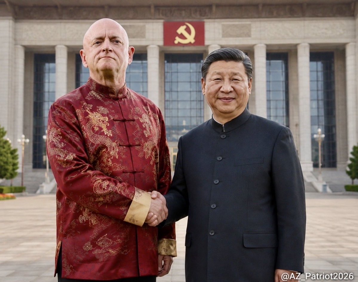 AZ_Patriot2026's tweet photo. AZ Sen Markxist Kelly 🇨🇳 sucking up to dictators 🤬

Your journey towards the dark side of TDS is complete

When will you do something, anything that promotes freedom &amp; prosperity for the American people?

Elect @andybiggs4az @votewarren @realAlexKolodin @RobSchneider https://t.co/t8CD5y2FID