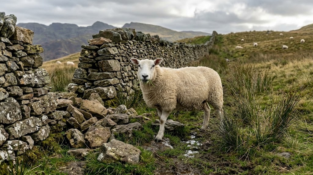 SamaHoole's tweet photo. Somebody set out to prove hill sheep are wrecking the uplands last week and did it with a photograph of Doris, which was a mistake, because the fell she is standing on is the whole answer and because the internet had other plans for the picture.

The thread was competent. Sixteen posts, sourced, no shouting. Overgrazing has stripped the hills bare, the sheep have to come off, nothing recovers until they do. The photograph at the top was lifted off a walking account. Texel ewe, wet ground, rough grass, a wall behind her, captioned as what we have done to the uplands.

Underneath it, in order:

"Mate, I can name three species in that sward from a phone screen."

"What are the tussocks along the bottom? Genuine question."

"Purple moor grass. That's what the fell does when nothing eats it. Nothing else gets light under it."

"Sorry, unrelated, but she's a lovely ewe."

"She really is. Look at the width on her."

"Can we stay on topic."

[four hours, nothing]

"Right. I've been reading about Molinia. I did not know any of this."

"That ewe won't be up there by accident either. She'll be hefted."

"Hefted?"

"She holds that ground because her mother walked her round it as a lamb. No fence, no gate. It's inherited. Sell her and the map goes with her."

"So the sheep isn't ON the hill, she's sort of holding it?"

"Now you've got it."

"How long to build a new heft if you lose one?"

"Twenty years, if you can be bothered. Mostly nobody can."

"Does she have a name"

"Can we PLEASE stay on topic"

By the second day it had stopped being a thread and turned into an evening class with one man at the front who had not agreed to teach it.

The author did not delete it, and he deserves that on the record, because deleting it is the easy afternoon. He posted at the end that the problem he was describing is real, that he had chosen a photograph which proved the opposite, and that he had spent a week looking at a managed system and calling it damage.

He follows four hill farmers.

The most liked reply on the whole thing is three words long and reads: "great sheep though."

Doris does not know she was in a photograph, or a thread, or an argument, or that a stranger has called her lovely in front of eleven thousand people. She came through Brian's wall on Thursday, grazed the base of it for two hours, and went home.

She has been running that seminar for six years without saying a word, and she has never once acknowledged a compliment in her life.