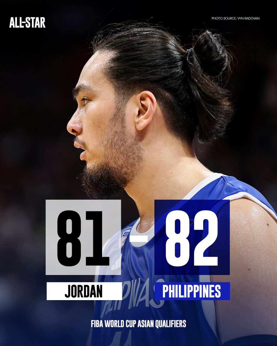 naveenganglani's tweet photo. FINAL: Gilas Pilipinas scores a comeback victory against Jordan, 82-81, in overtime! CLUTCH triple by Kevin Quiambao, big-time shots by CJ Perez, and key plays by Kai Sotto proved HUGE late in the game. A MUCH-NEEDED W for PH. https://t.co/1V9G7PT1hS
