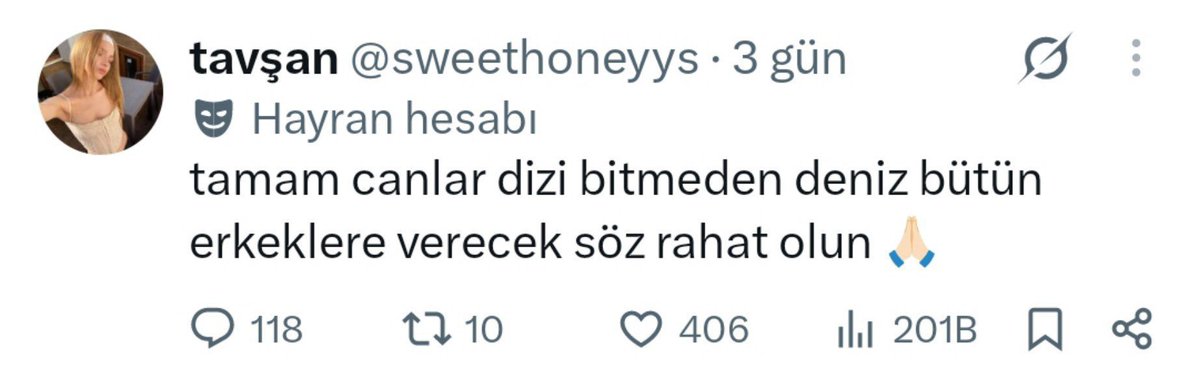 subididki's tweet photo. Şimdilerde duyar timsalisi iyilik meleği gibi gezen tavşanın mazi. Ha bunlarıda 8. bölümde deniz çok övüldü ve sevildi dedikten sonra yazdı ha https://t.co/OWy54UwHqk