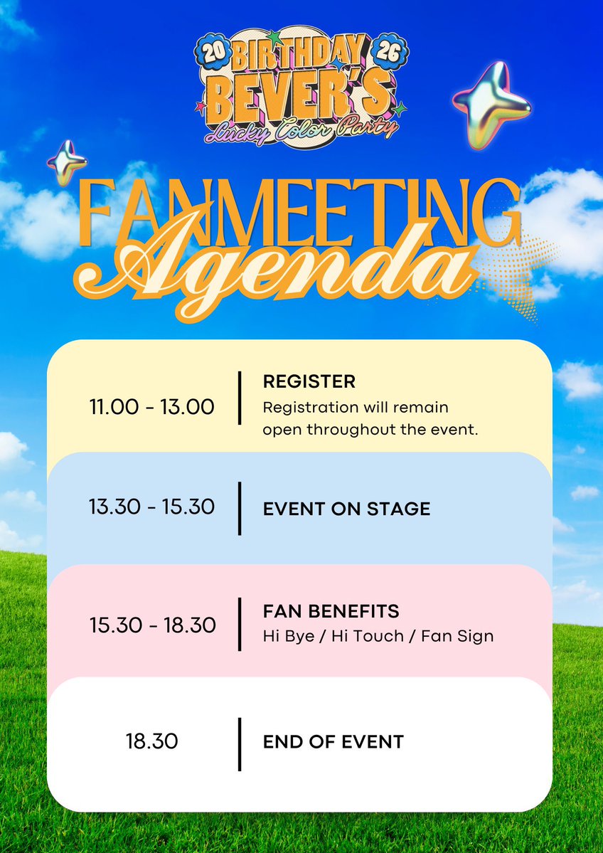 BBVERs_WORLD's tweet photo. 📌  Agenda และกฎระเบียบของงาน

เพื่อไม่ให้พลาดช่วงสำคัญและให้งานสนุกราบรื่น
อย่าลืมอ่านรายละเอียดกันน้าา 🩵

#BeverBirthdayLuckyColorParty2026
#bbverpj https://t.co/HUNZQr42NP