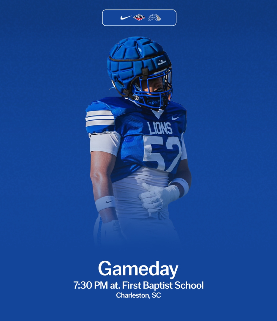 sassportsinfo's tweet photo. Game Day!
Lions Football hits the road today to take on First Baptist in Charleston, South Carolina. Kickoff is set for 7:30 PM!
#GoLions #SASFootball https://t.co/OuVMLV4qZ8