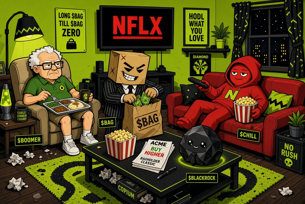 BagOnRH's tweet photo. The Indices crews all filling their $BAG with stocks

$CHILL, $BOOMER, $BLACKROCK, $BAG all going base:0x0578d8a44db98b23bf096a382e016e29a5ce0ffe 

Cope will be hard 💰 https://t.co/FTQ60tBHek