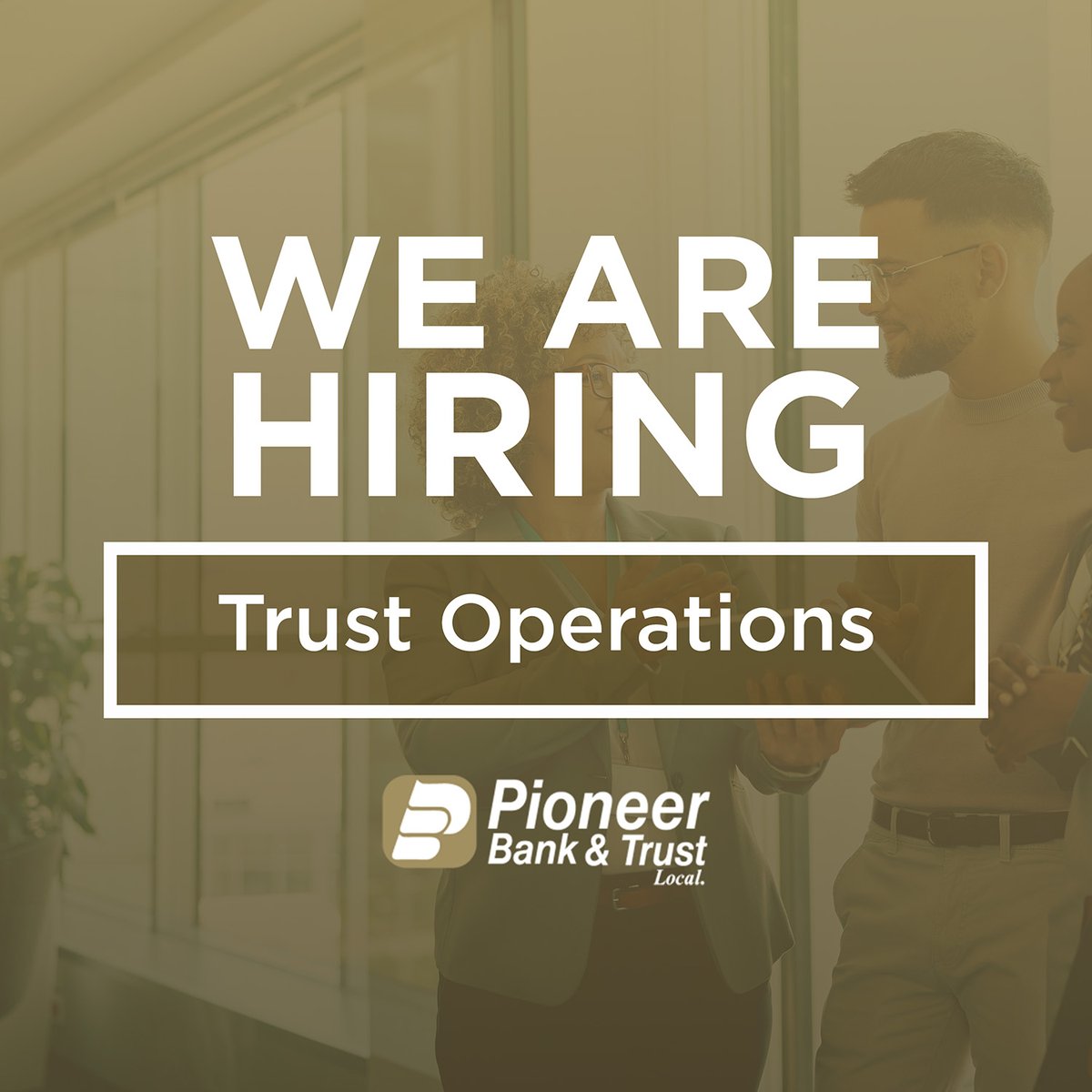 BankPioneer's tweet photo. 📣 We’re Hiring in Belle Fourche!

👉 Interested in learning more or applying? Visit our careers page for details! https://t.co/PYBI0X2EMa

#PioneerBankandTrust #SouthDakota #BlackHills #Hiring #Bank https://t.co/FGvikWtZpo