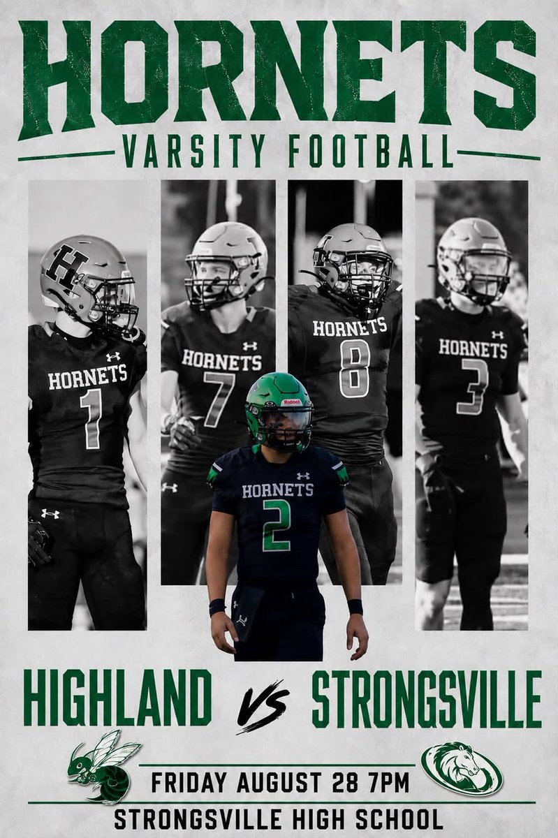ColtonWadleQB's tweet photo. Friday night lights LET'S GO! Hornets are shaking off last week and prepared for tonight. Voted Cleveland Browns Game of the Week!!
#FridayNightLights #HighlandFootball https://t.co/8ooExsS110