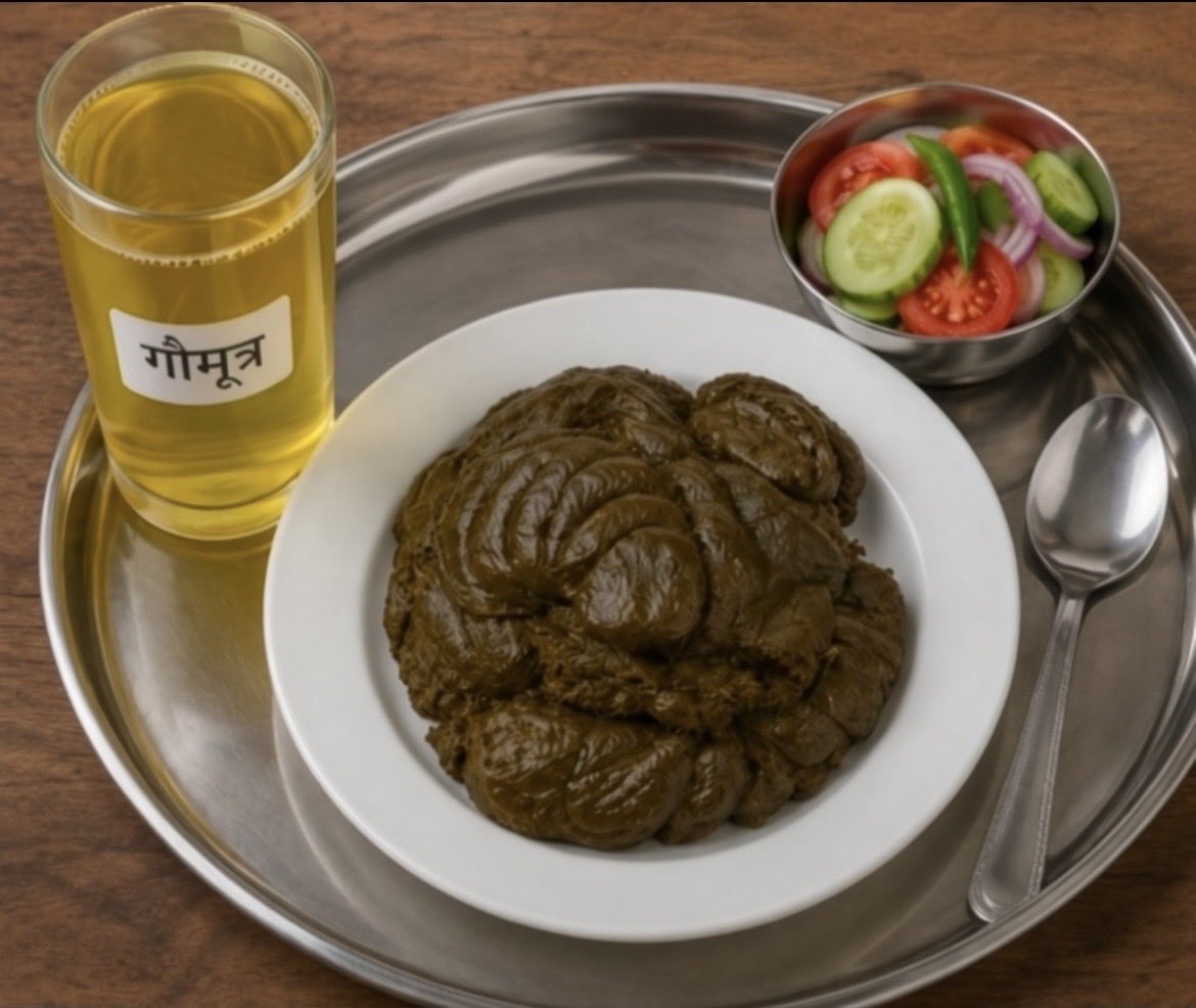 SeculerRepublic's tweet photo. @Mrsinha dinner गिरिराज special थाली for all the अंधभक्त https://t.co/tSr4EfHjF3