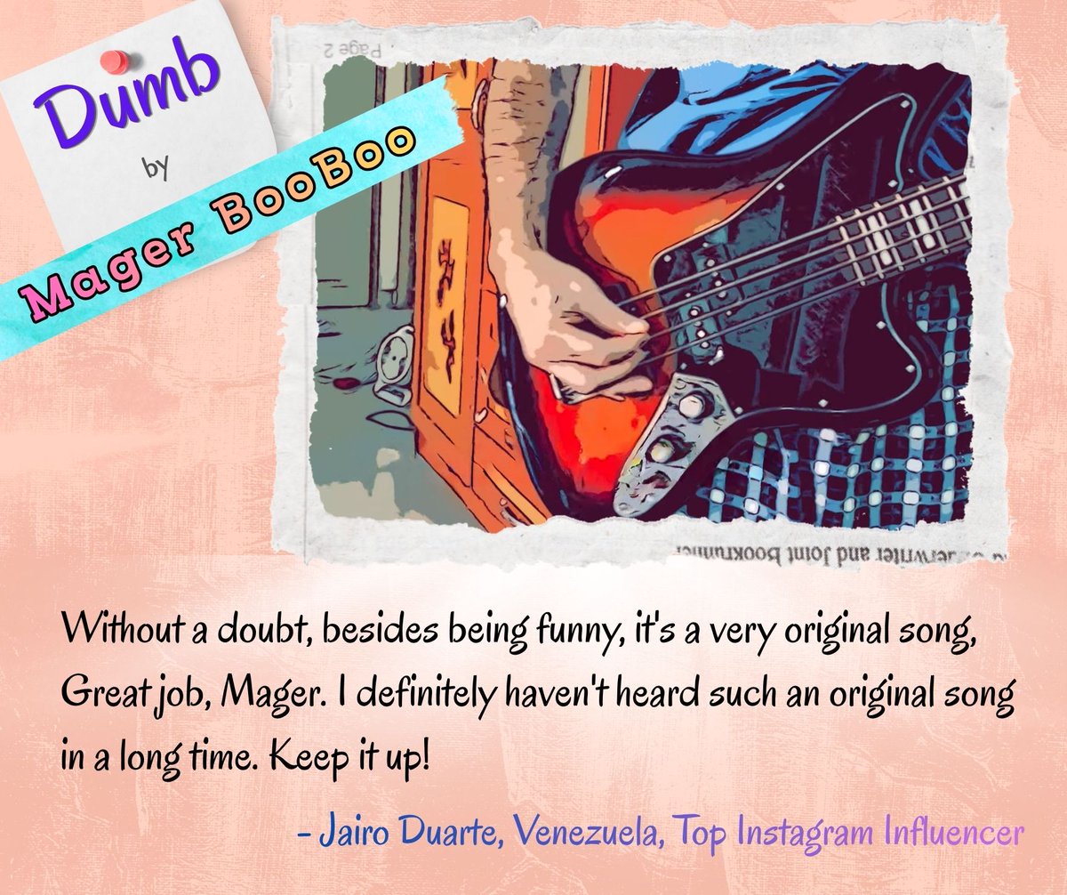 magerbooboo's tweet photo. @duarte_jairo
is a mager Instagram influencer out of Venezuela. Read what he thinks of Dumb by Mager BooBoo. #magerbooboo #heavyirony #altpop #indierock #alternativerock #poppunk #altrock #comedy #soloartistdebut #debutsingle #newmusic #dumb #oops #jairoduarte https://t.co/XED54PytAC